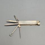 Antique Levi & Salaman Silver Pen Knife and Cheroot Cutter at Sturmans Antiques silver for sale