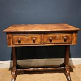 Antique Regency Pollard Oak Country House Library Table at Sturmans Antiques furniture for sale