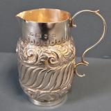 Antique Victorian Silver Cream Jug by John Edward Wilmot of Birmingham at Sturmans Antiques silver for sale