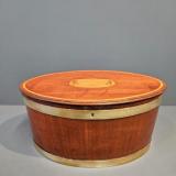 Antique Georgian Mahogany and Brass Bound Ice Box at Sturmans Antiques boxes for sale