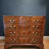 Antique Georgian Walnut Chest with Brushing Slide at Sturmans Antiques furniture for sale
