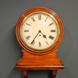 Antique Victorian 8 Day Single Fusee Drop Dial Wall Clock at Sturmans Antiques clock for sale 