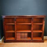 Antique Mid Victorian Mahogany Open Bookcase furniture for sale