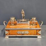 Antique Victorian Oak Pen and Ink Stand at Sturmans Antiques ink stand for sale