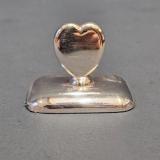 Antique Silver Heart Shaped Paperweight at Sturmans Antiques silver for sale