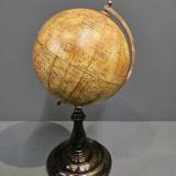 Antique Philips 6" Paper Mache Globe at Sturmans Antiques globes for sale