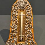 Antique William Comyns Silver Desk Top Thermometer by William Comyns of Birmingham at Sturmans Antiques silver for sale