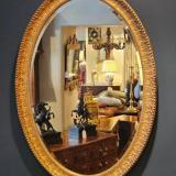 Antique Victorian Oval Gilt Mirror at Sturmans Antiques mirror for sale