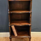 Antique Small Edwardian Mahogany Waterfall Bookcase at Sturmans Antiques furniture for sale