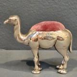 Antique Silver Camel Pin Cushion by Sydney & Co of Birmingham at Sturmans Antiques silver for sale