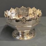 Antique 27oz Silver Punch Bowl by William Hutton & Sons of London at Sturmans Antiques silver for sale