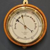 Antique Victorian Oak Cased Barometer by R & J Beck, London at Sturmans Antiques barometer for sale