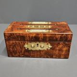 Antique Victorian Walnut Letter Box at Sturmans Antiques boxes for sale