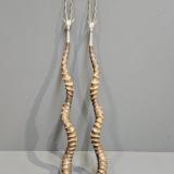 Antique Pair of Victorian Silver Mounted Antelope Horn Toasting Forks at Sturmans Antiques 