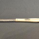 Antique Engraved Silver and Mother of Pearl Pen Knife at Sturmans Antiques silver for sale