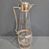 Antique Victorian Silver Mounted Claret Jug by W & G Sissons of Sheffield at Sturmans Antiques silver for sale