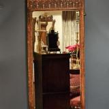 Antique Victorian Carved Oak Framed Mirror at Sturmans Antiques mirror for sale