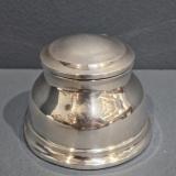 Antique Immaculate Aspreys of London Silver Paper Weight Ink Well at Sturmans Antiques silver for sale