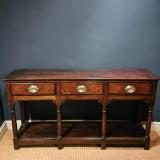 Antique Small George III Oak Open Pot Board Dresser at Sturmans Antiques furniture for sale