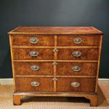 Antique Large Late Georgian Burr Ash Chest of Drawers at Sturmans Antiques furniture for sale