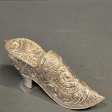Antique Victorian Silver Shoe Trinket Box by Berthold Muller of Sturmans Antiques silver for sale