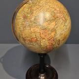 Antique Geographia 8" Paper Mache Globe at Sturmans Antiques globes for sale