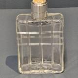 Antique Silver and Enamel Topped Gents Cologne Bottle  Mappin & Webb of London at Sturmans Antiques scent bottle for sale
