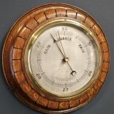 Antique Darlington Silvered Dial Barometer at Sturmans Antiques barometers for sale