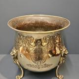 Antique Large Victorian Brass Planter at Sturmans Antiques metalware for sale 