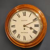 Antique Victorian Mahogany Cased 8 Day Dial Clock at Sturmans Antiques clock for sale