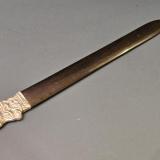 Antique Superb Silver Retriever Head Page Turner at Sturmans Antiques silver for sale