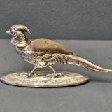 Antique Rare Sampson Mordan Silver Pheasant Pin Cushion at Sturmans Antiques silver for sale