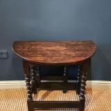 Antique Georgian Oak Drop Leaf Side Table at Sturmans Antiques furniture for sale 