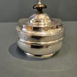 Antique Edwardian Silver Tea Caddy by William Aitken of Birmingham at Sturmans Antiques silver for sale