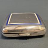 Antique Silver and Enamel Fob Watch Case by George Dreyfus & Co at Sturmans Antiques silver for sale