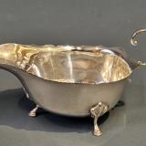Antique Silver Sauce Boat by Grant & Sons of Birmingham at Sturmans Antiques silver for sale