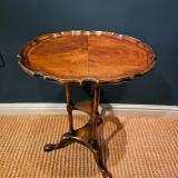 Antique Edwardian Walnut Tripod Table at Sturmans Antiques furniture for sale