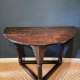 Antique William and Mary Period Oak Side Table at Sturmans Antiques furniture for sale