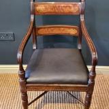 Antique Regency Mahogany Desk Chair at Sturmans Antiques furniture for sale