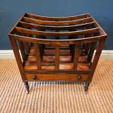 Antique Fine Quality Regency Rosewood Canterbury at Sturmans Antiques furniture for sale 