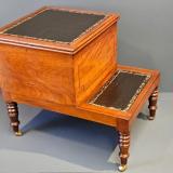 Antique Early Victorian Mahogany Library Steps at Sturmans Antiques furniture for sale 