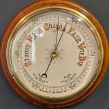 Antique Victorian Walnut Barometer with Porcelain Dial at Sturmans Antiques barometer for sale