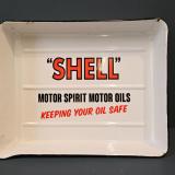 Shell Oil Enamel Tray at Sturmans Antiques