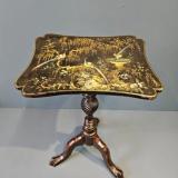 Antique Edwardian Chinoiserie Wine Table with Tripod Foot at Sturmans Antiques furniture for sale
