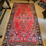Antique 9' x 6' Persian Pure Wool Rug at Sturmans Antiques rugs for sale