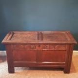 Antique George I Oak Coffer at Sturmans antiques furniture for sale
