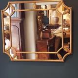 Antique Victorian Timber Gilt Segmented Mirror at Sturmans Antiques Mirror for sale