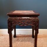 Antique Victorian Carved Rosewood Oriental Table 