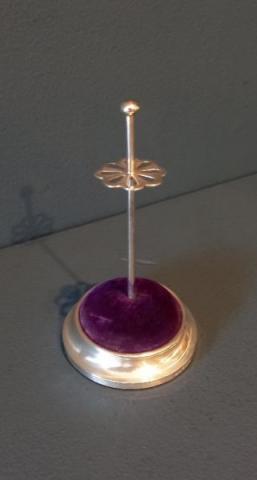 Antique Edwardian Silver Hat Pin Stand by Levi and Salaman of Birmingham