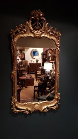 Antique Victorian Plaster Gilt Mirror